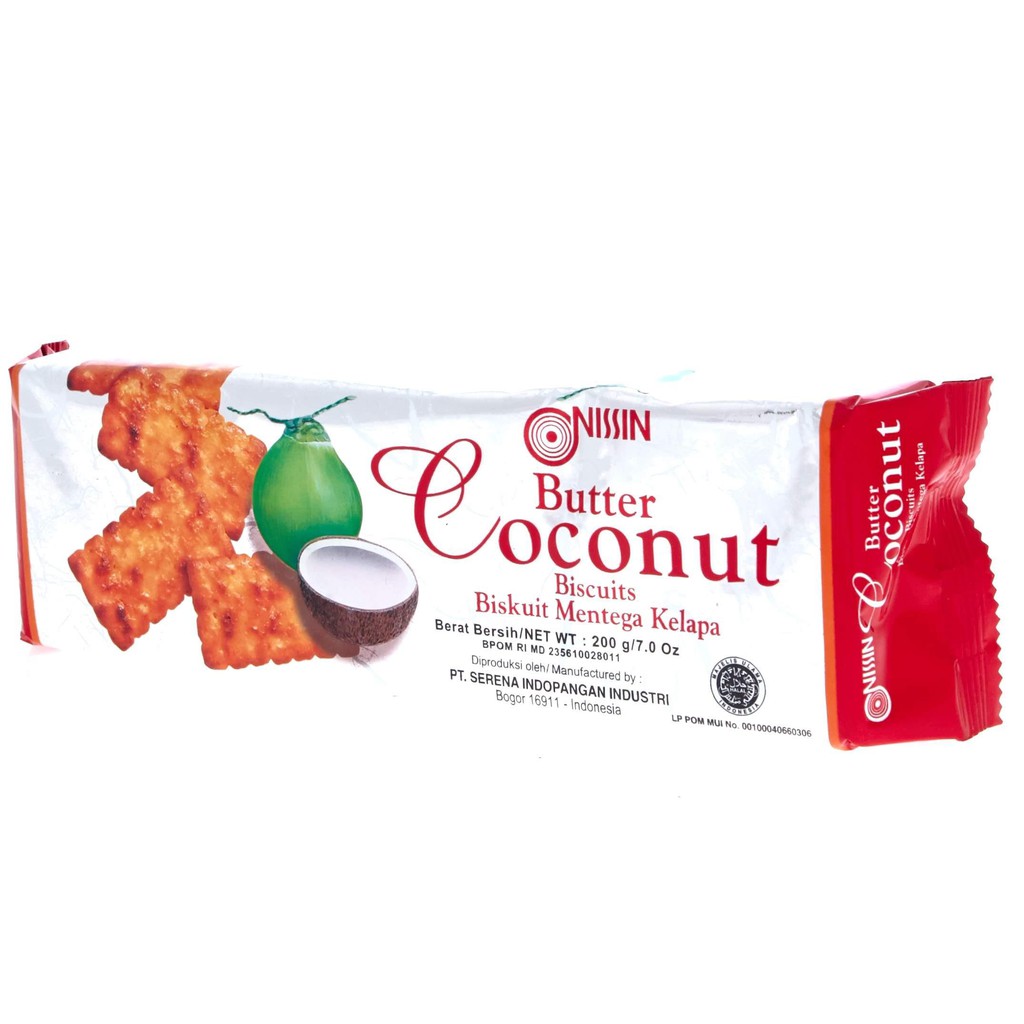 

Nissin Biscuit Butter Coconut 200G (Biskuit Kelapa)