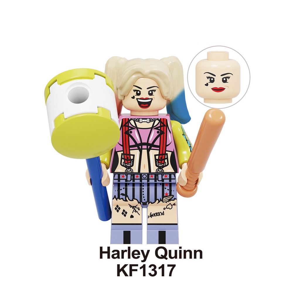 Harley Quinn Mainan Balok Bangunan Minifigures Suicide Squad DC Movie Black Canary Huntress