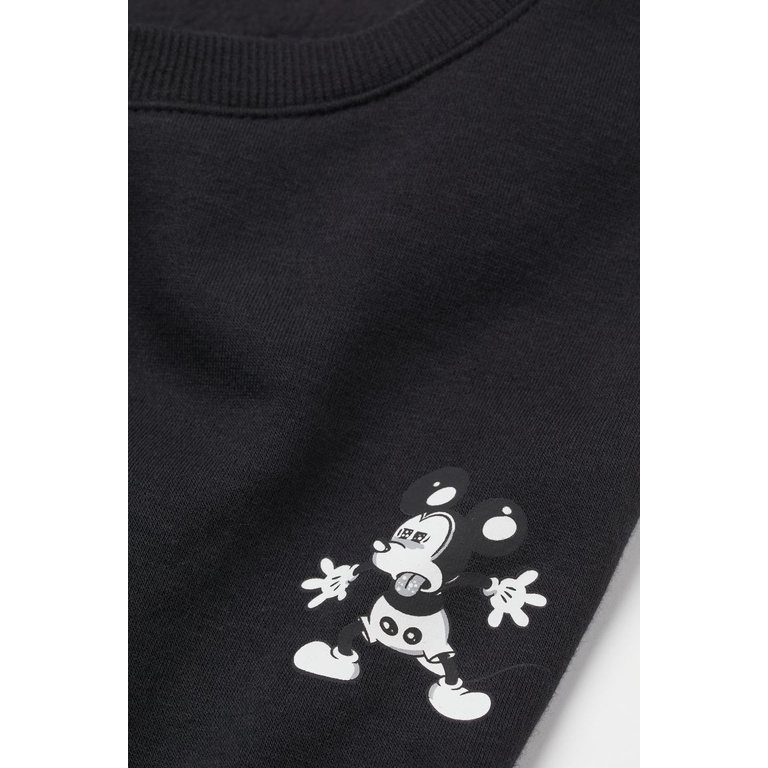 Crewneck Mickey Mouse H&amp;M DIVIDED original Sweater hnm mickey mouse black