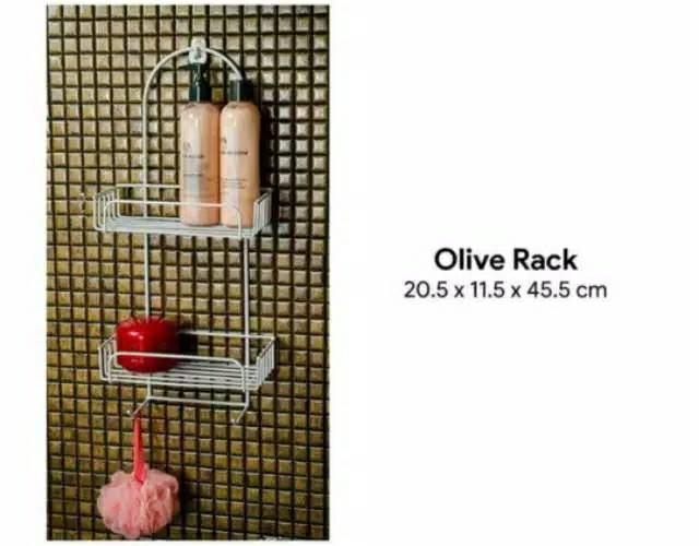 Rak Toilet Kamar Mandi Dan Dapur Anti Karat OLIVE RACK MODELLINE