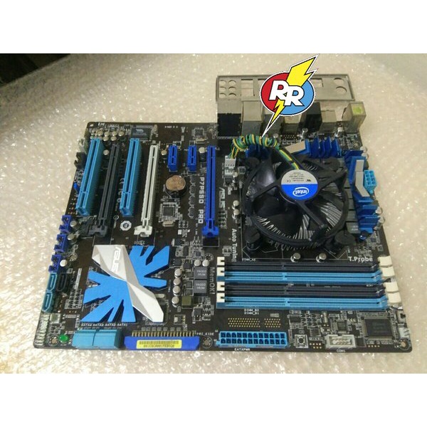Motherboard Mobo Mainboard PC gaming Merk Asus P7P55D PRO paket Prosesor Intel Core i7 880 3.07 GHz 