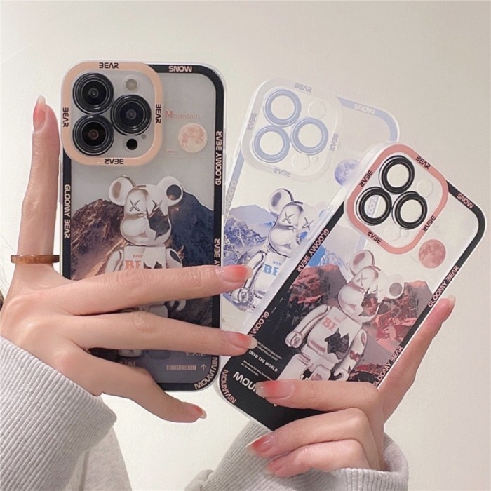 Casing Oppo A16E A16K A36 A54 4G A55 A76 A96 Case Gloomy Bear Silicon Premium