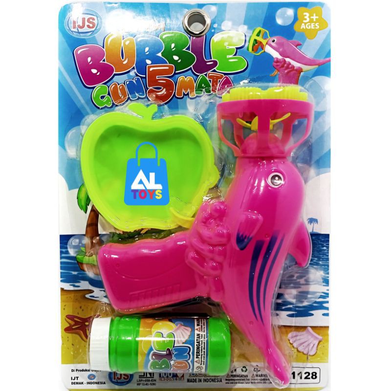 MAINAN BUBBLE GUNS MAINAN GELEMBUNG SABUN 5 MATA B1128