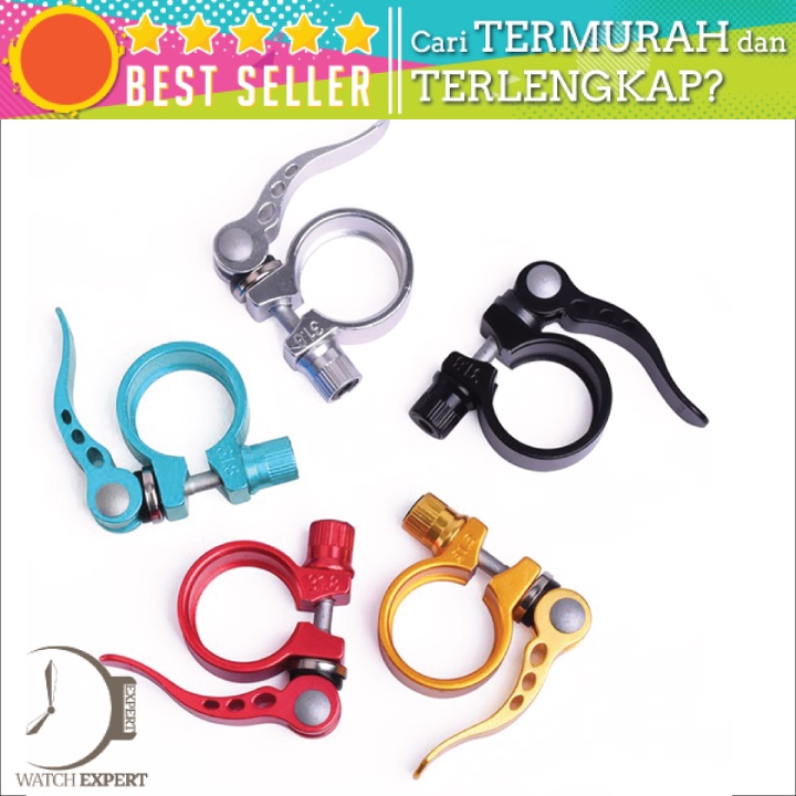 Bisa COD Clamp Penjepit Saddle Jok Sepeda Quick Release 28.6mm Suit for 25.4mm Pipe - Multi-Color