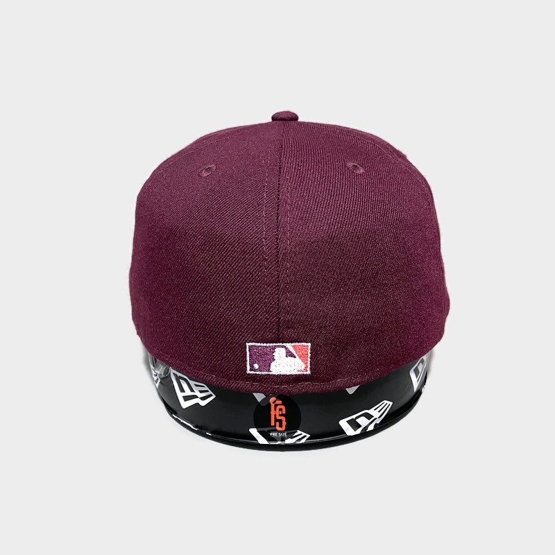 TOPI NEW ERA ORIGINAL 5950 WS NEW YORK YANKEES MAROON UV ORANGE