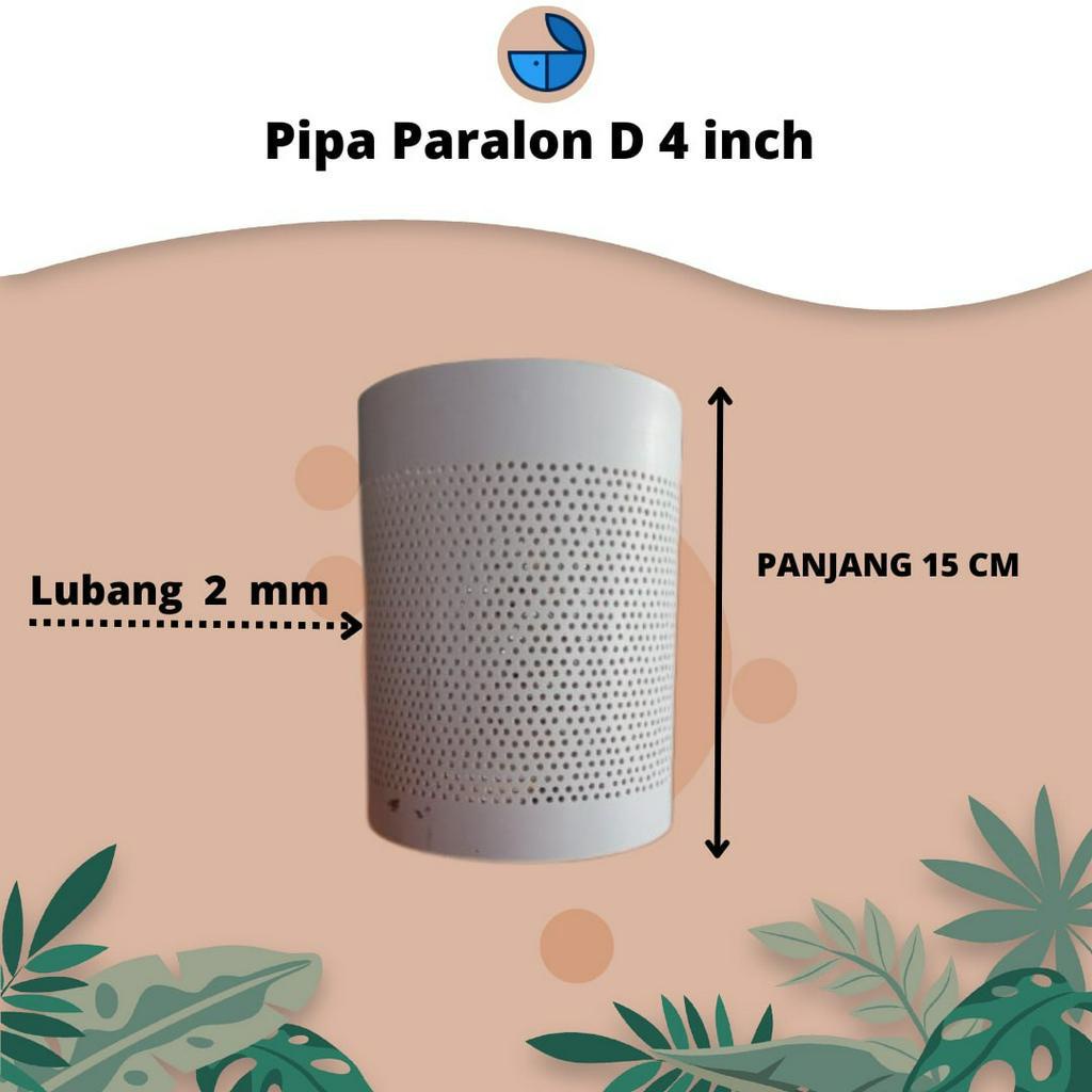 TERMURAH Pipa Paralon Pipa Filter panjang 15cm D 4 inch Paralon PVC Berkualias