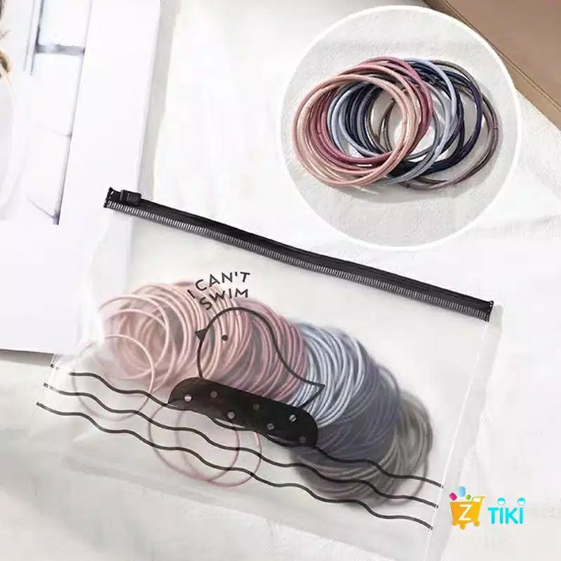 Ikat Rambut korea rubber band 100pcs multicolor karet rambut anak hair band