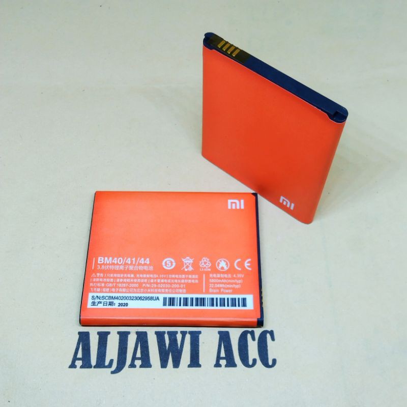 Baterai Batre Bt Battery Xiaomi Xiomi Redmi 2S/Redmi 1S BM40/BM41/BM44 Original Battery Hp