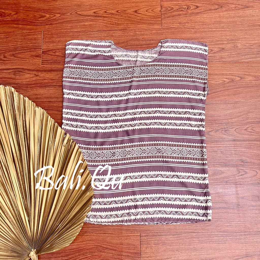 Baju Atasan XL Rayon Motif Bali-TARO TRIBAL