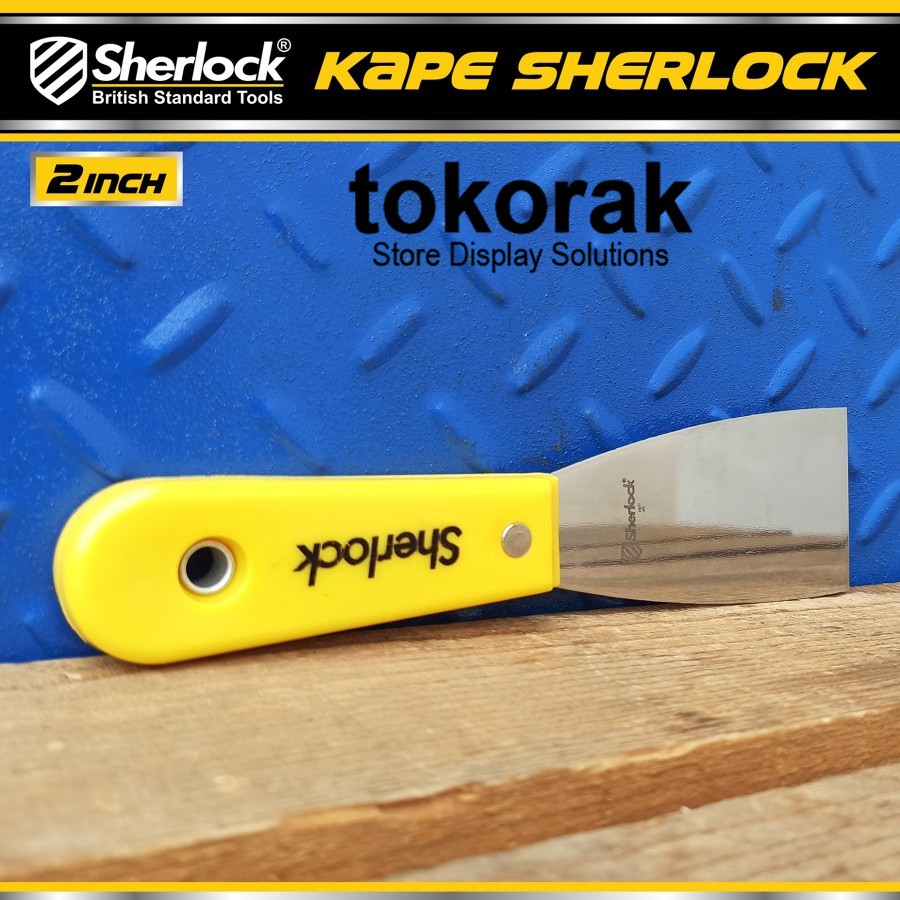 KAPE STAINLESS 2 INCH GAGANG SCRAP PUTTY KNIFE SHERLOCK SCRAPPER SEKRAP