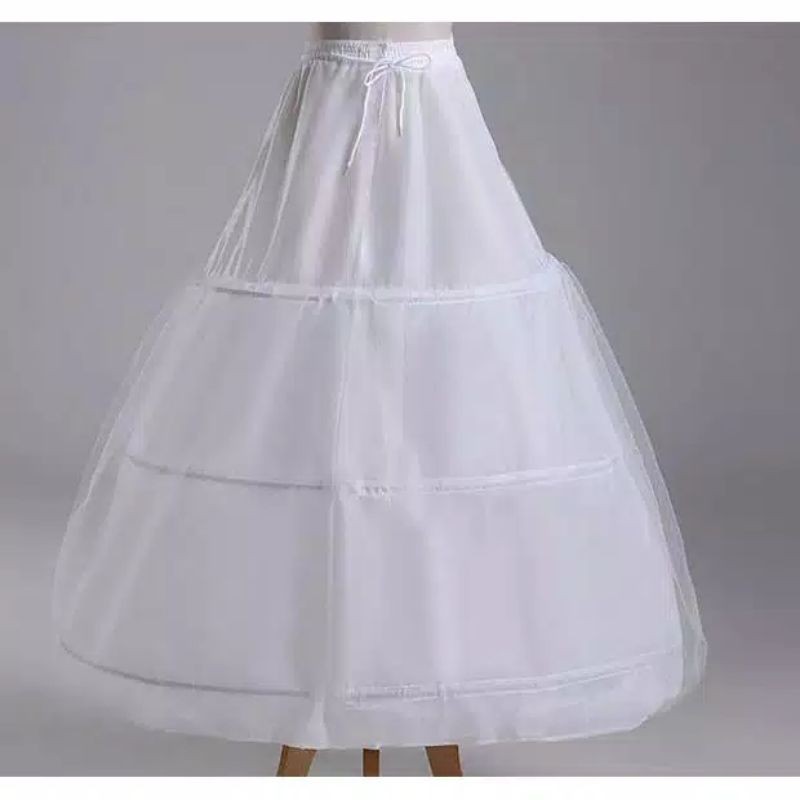 PLAT GRADE A Petticoat kawat gaun RING 3 Gaun Pengantin Pesta Wisuda Ujian Praktek KAWAT GAUN