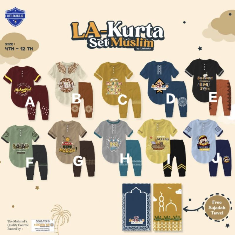 LA-KURTA SET MUSLIM ANAK LAKI-LAKI