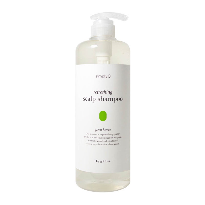 SIMPLY O REFRESHING SCALP SHAMPO [Green Breeze] 300ML/500ML Anti Dandruff Anti Ketombe Korea BPOM