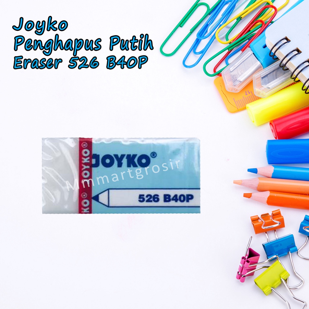 Joyko / Eraser 526 B40P / Penghapus / Putih