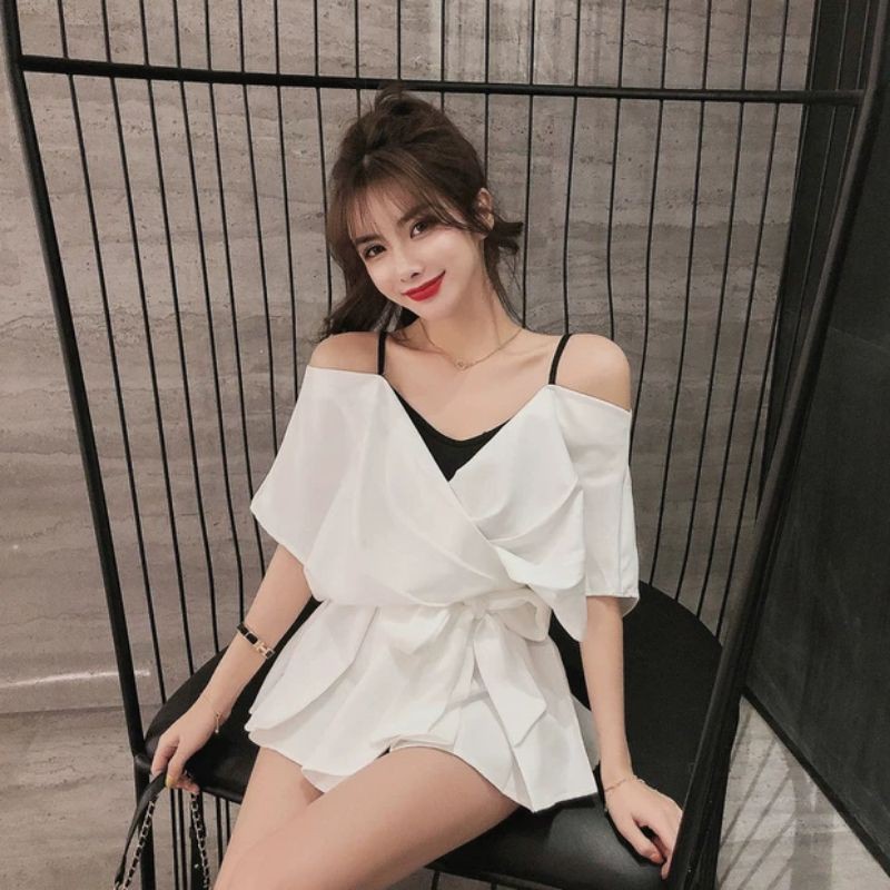 Blouse Haori Fashion Kekinian Hitz Baju Korea Atasan Wanita Cewek Muslim Murah Terlaris Best Seller