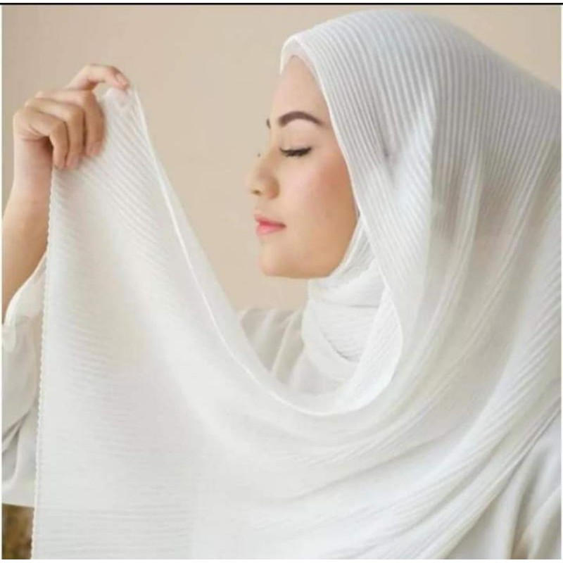 Pashmina Plisket Diamond/Pashmina plisket Ceruty/ Pashmina plisket tidak terawang