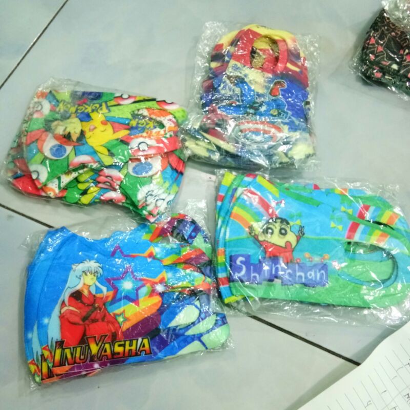 masker anak murah mascer anak gambar karakter