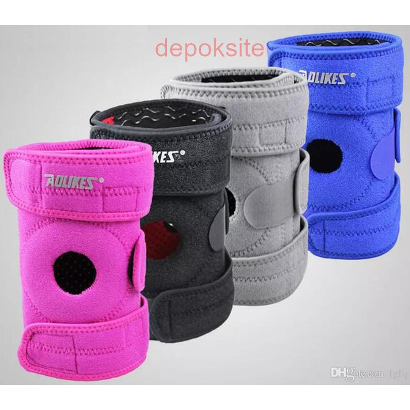 AOLIKES 7912 Knee Pad Knee Support Pad Bracer Deker Lutut Pelindung Lutut Kneepad Tebal 4 Spring