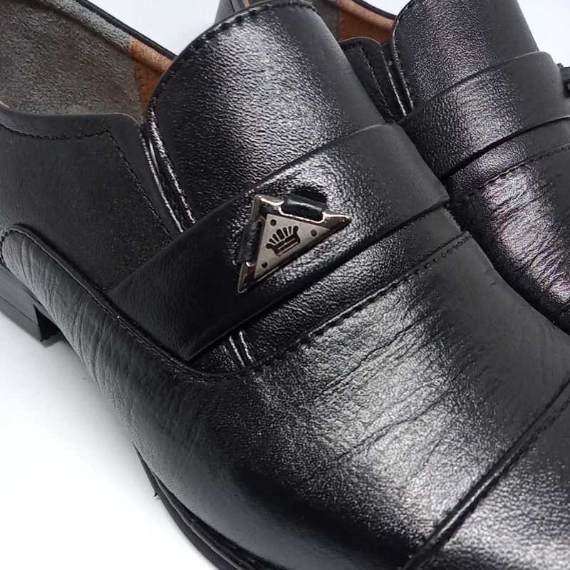 BT-793-Sepatu Pantofel Pria Sepatu Pantopel Formal Hitam Kerja Pesta Kulit