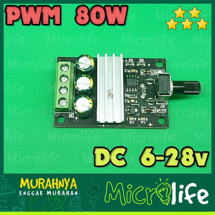 DIMMER DC 3A 80W PWM MOTOR SPEED CONTROLLER DIMER PENGATUR LAMPU LED