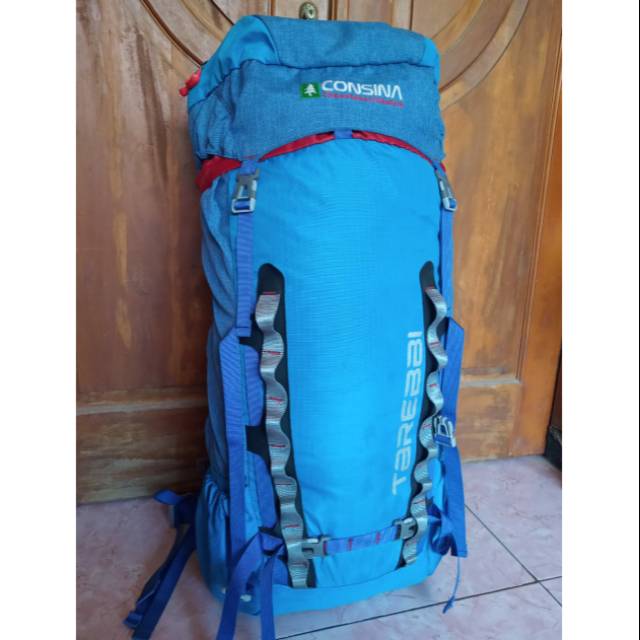 Prelove CARRIER TAS GUNUNG  KERIL CONSINA ORI 100% bonus Rain Cover 80ltr