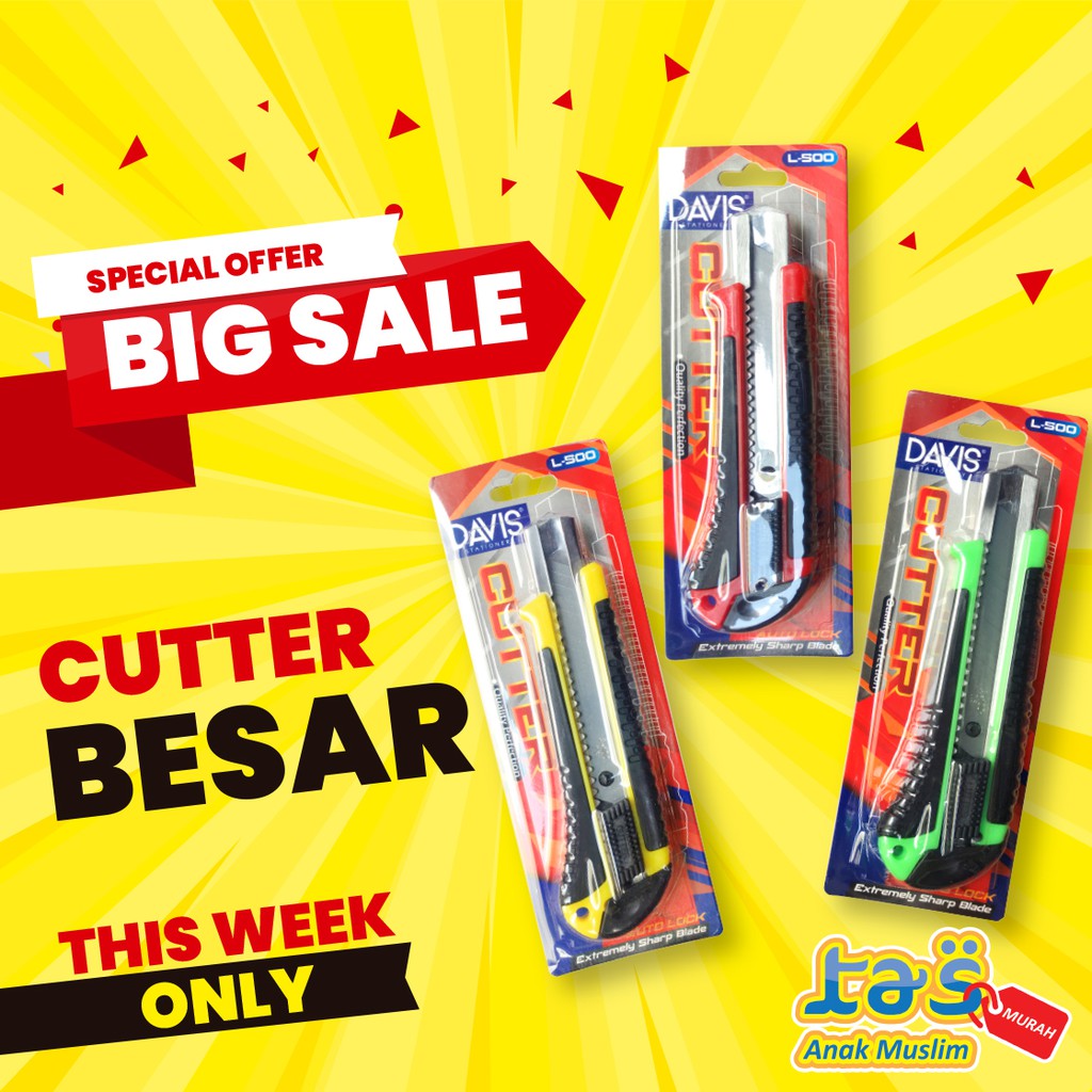 

Cutter Pemotong Kertas Besar Davis L-500 (Pcs)