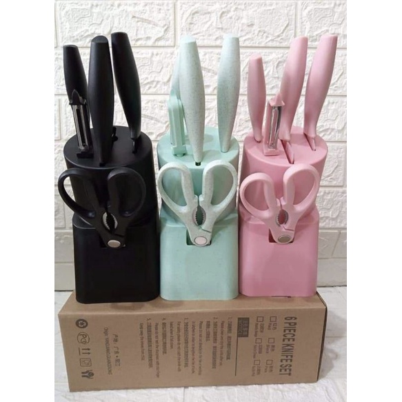 Pisau Set Keramik Tempat/ Pisau Dapur