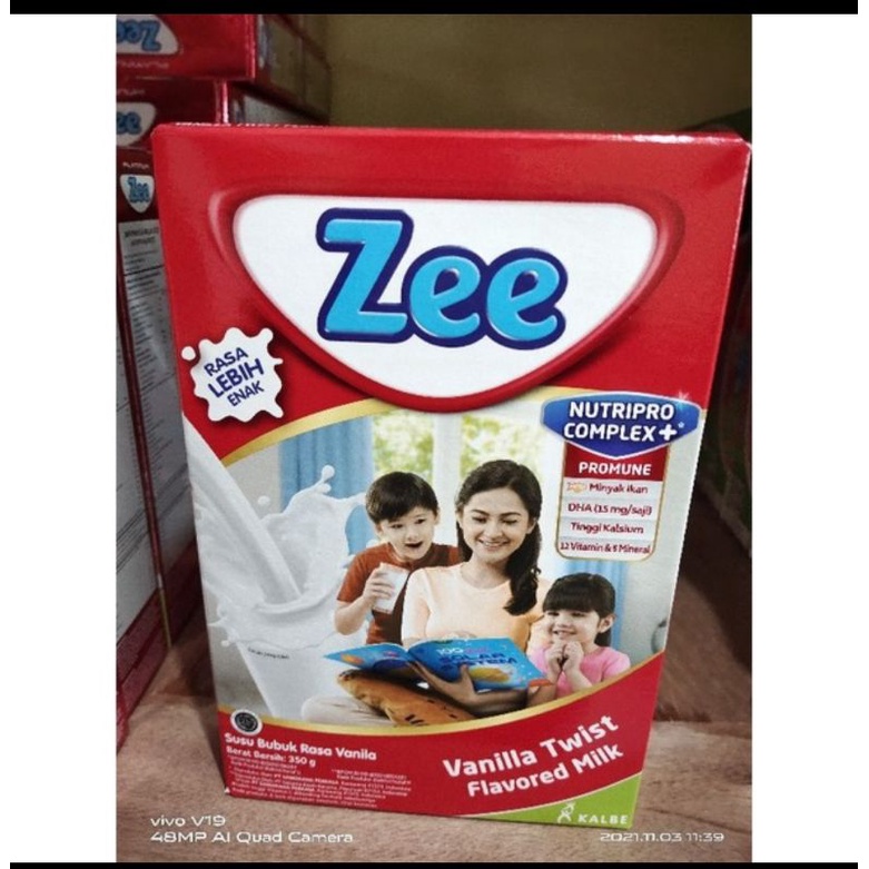 Zee reguler/platinum 350gr coklat/vanila/strawberry