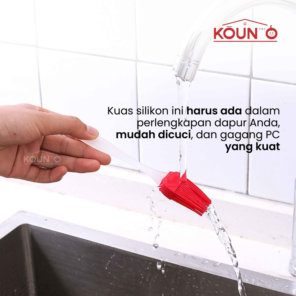 Kuas Silikon Kuas Kue Koas Silikon Kuas Mentega Kuas Silicon Kuas Masak Silicone Brush Perlengkapan Dapur