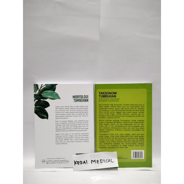 PAKET 2 BUKU MORFOLOGI TUMBUHAN DAN TAKSONOMI TUMBUHAN GEMBONG