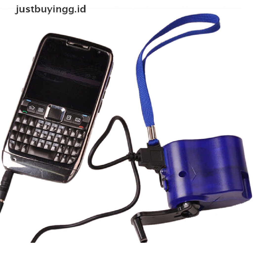 (Justbuyingg.Id) Charger Dinamo Manual Usb Untuk Hp / Mp4 / Pda Pop Id