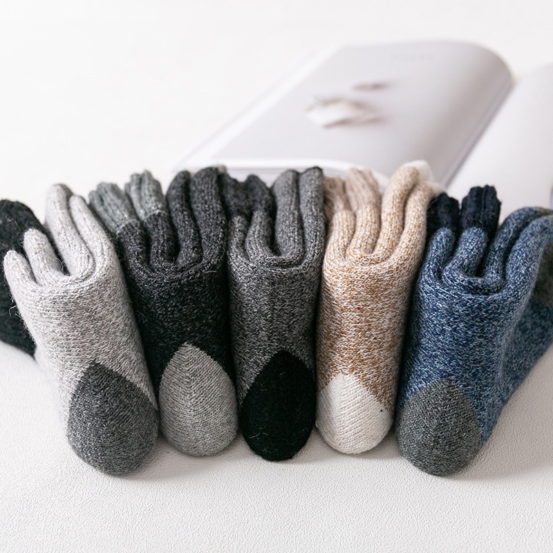 Kaos kaki winter wool thermal socks musim dingin hangat import wol gunung wanita pria unisex