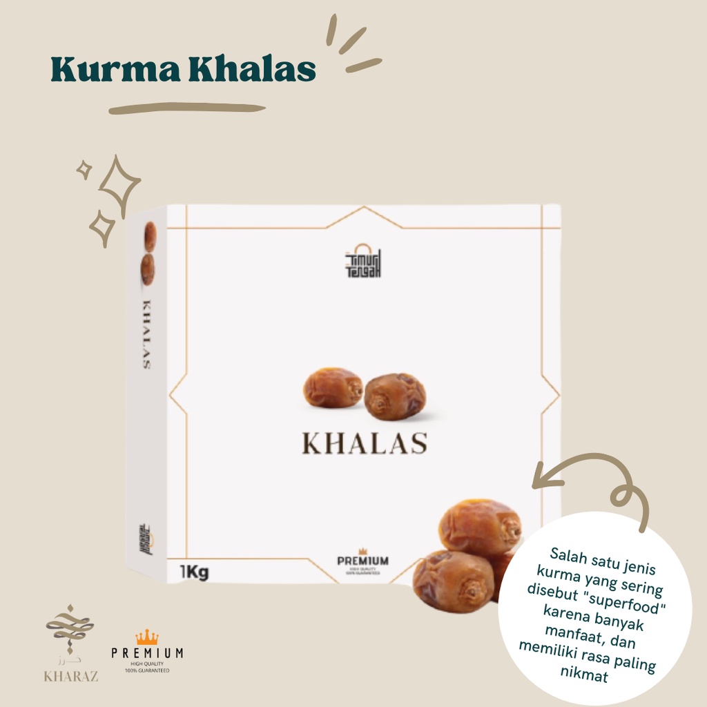 

Kurma Khalas Kholas 1kg Premium Original High Quality