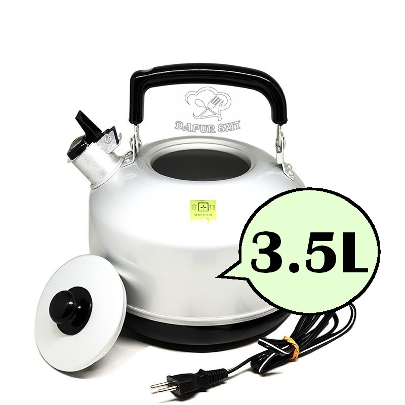 PROMO TURUN HARGA 3.5 LITER 24CM TEKO BUNYI CERET LISTRIK ALUMINIUM TEKO SIUL MASAK PEMANAS AIR MASP