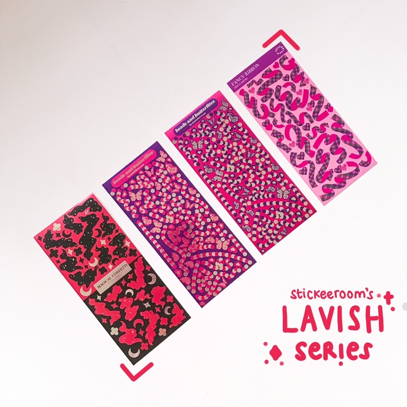 

lavish series - sticker set / stiker sheet for journaling, polcos, decoration, etc