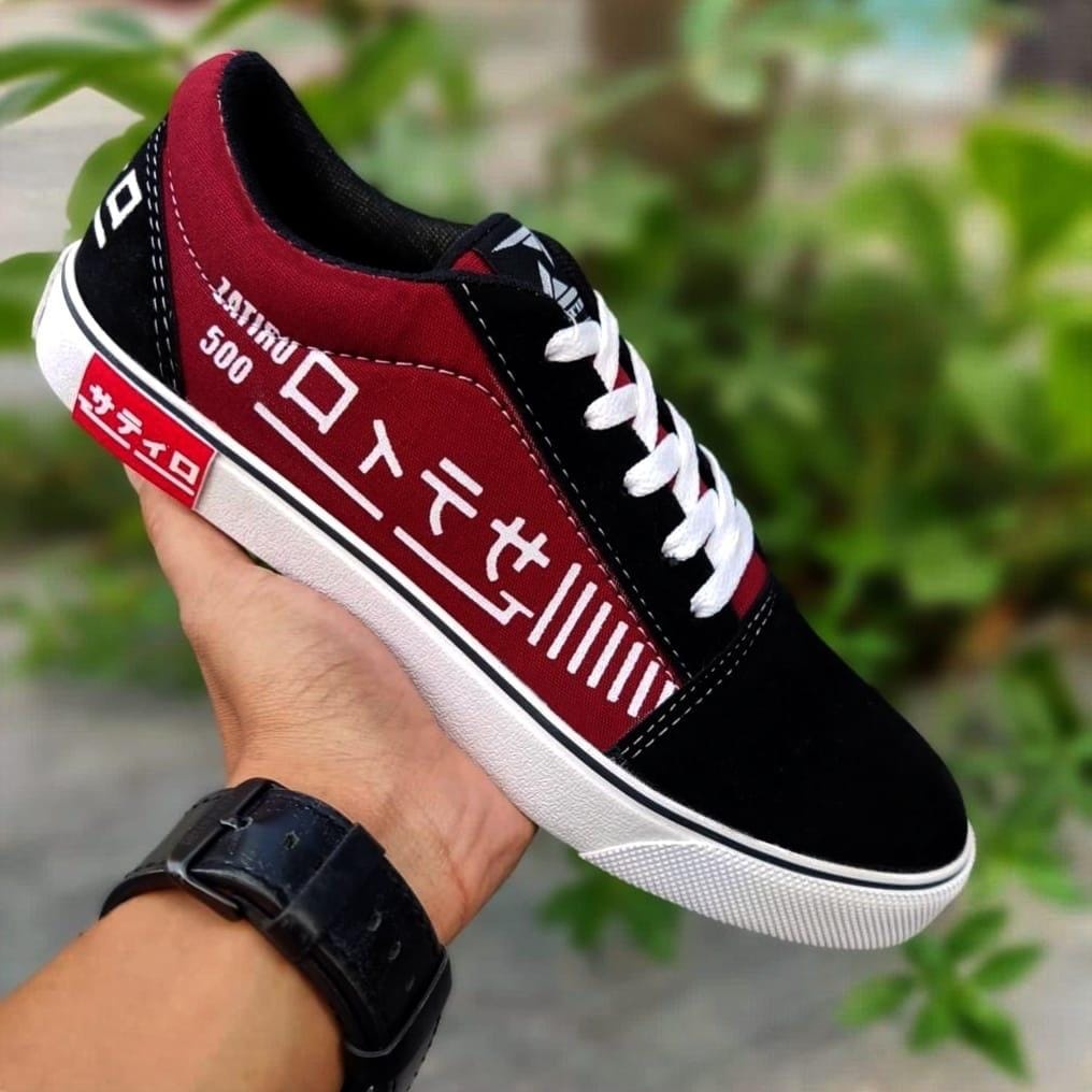 Sepatu Sneakers Unisex putih pria kets Casual Santai Jalan Traveling spatu hitam putih gaya sporty kasual brand lokal murah