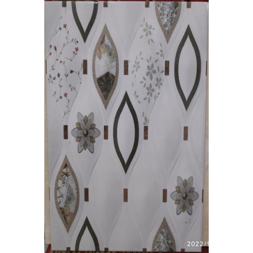 Keramik Dinding Marigold 25x40 UNO KW Export Glossy Embossed / tekel ubin kamar tidur kamar mandi ha