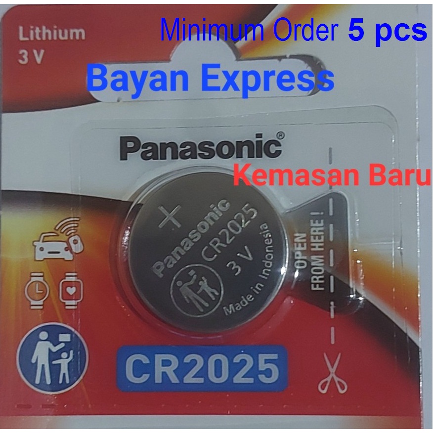 Baterai Panasonic CR-2025 / Lithium Battery CR2025 3V Original