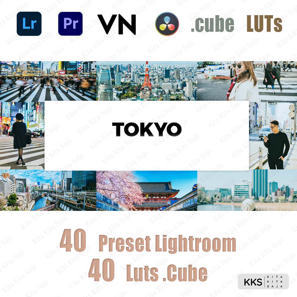 Jual 40 Preset Video & Foto Android, IOS & PC Tokyo Premium LUTs VN