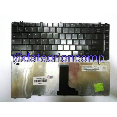 Keyboard laptop toshiba satellite C600 C640 L600 L645 L630 L635 L735 L745 glossy hitam Bright
