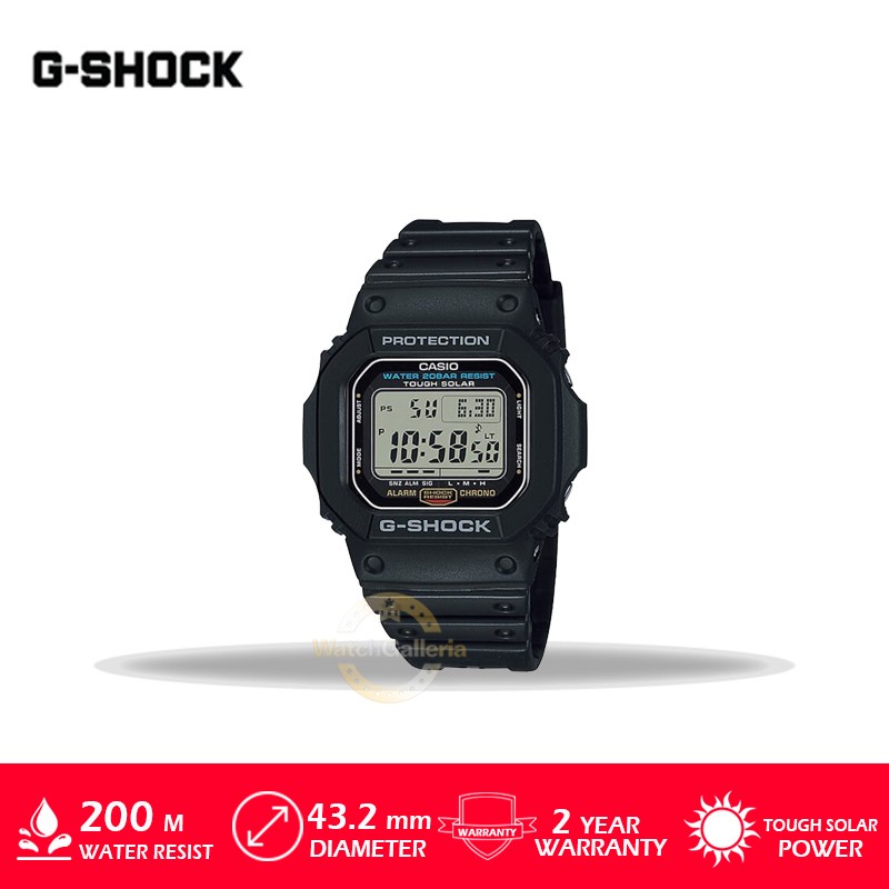 Jam Tangan Pria Casio G-Shock G-5600UE-1DR/G-5600UE-1DR/G-5600UE Garansi Resmi