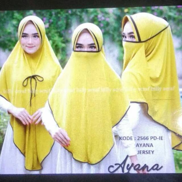 Ayana list niqob 3in1 / hijab nikob 3in1 jumbo / hijab anti corona cadar / hijab masker 3in1