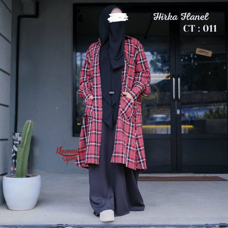 LONGCARDI HIRKA FLANEL BY KHUMAYRA SYARI