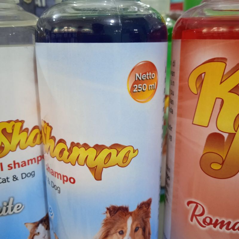 Shampo Kutu + Jamur + Conditioner Kucing dan Anjing 250ml - K&amp;J sampo Hewan All varian