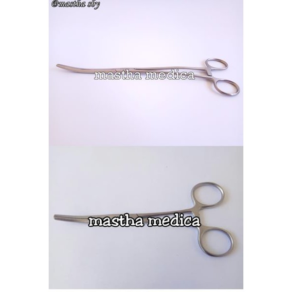 Klem Bengkok Lengkung Hemostatik Forceps Clamp Arugamed