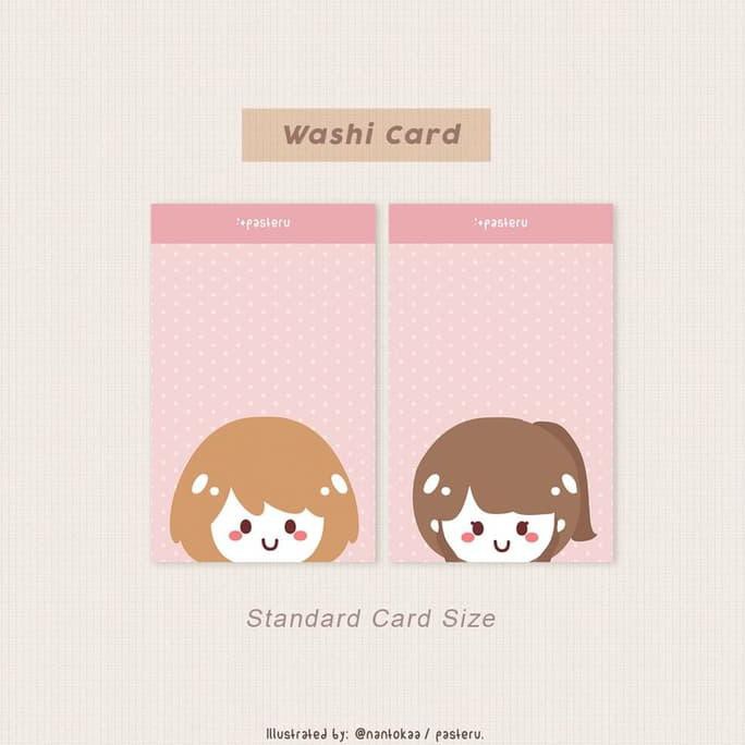 

TURUN HARGA Double Sided Chibis PVC Washi Card - Deco Planner Sticker / Bujo ZD424