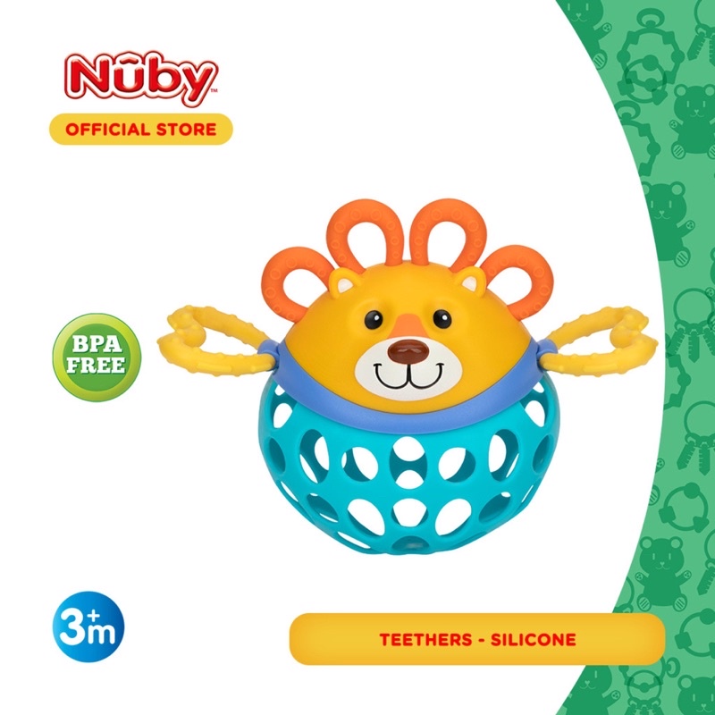 Nuby SILLY SHAKERS Silicone Teether/Mainan Gigitan Bayi