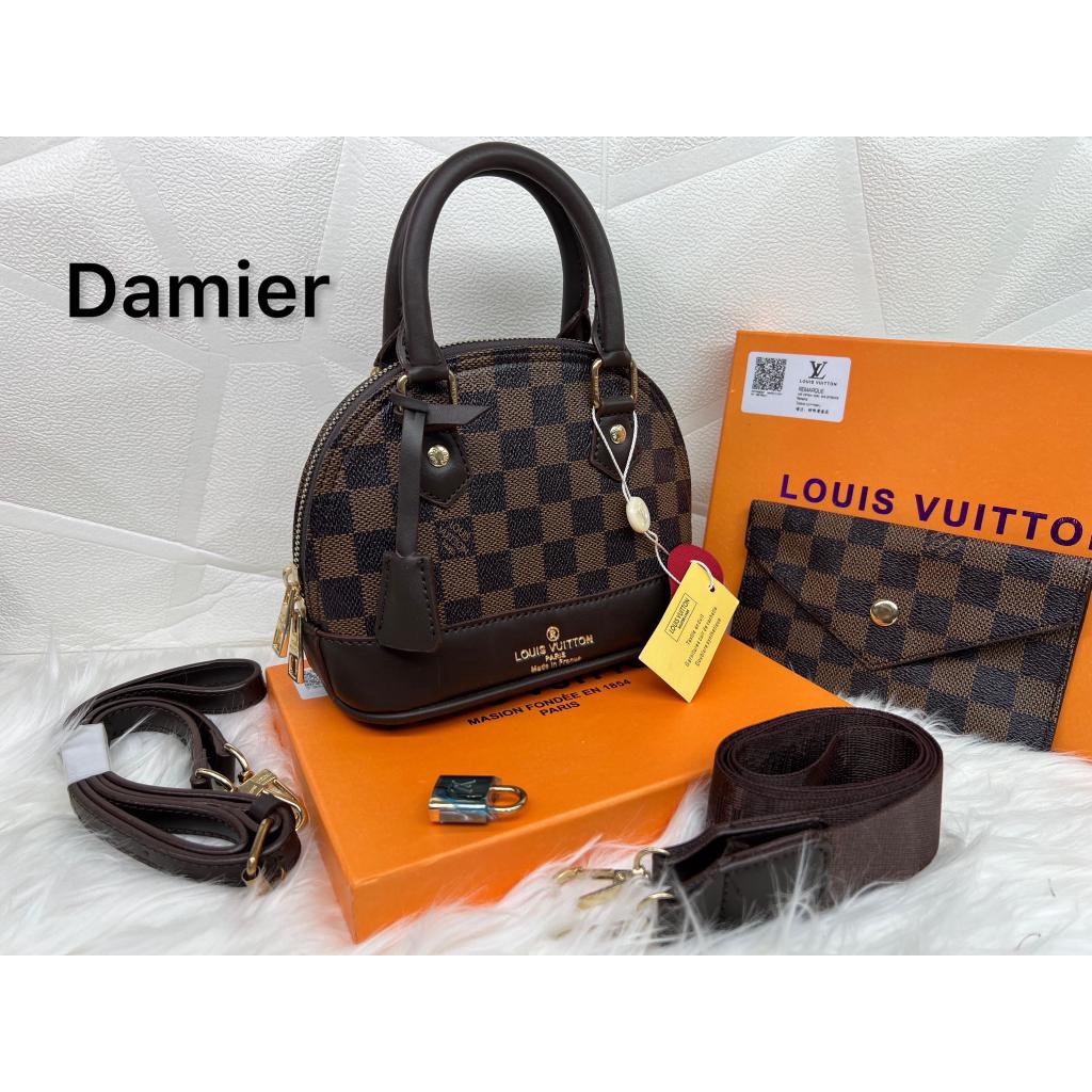 TAS IMPORT SLEMPANG LV ALMA DAMIER MINI FREE BOX & PAPERBAG - Putih di Dc  Coll | Tokopedia