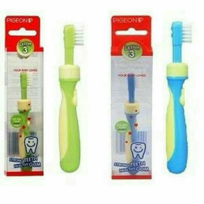 *TERLARIS* Pigeon baby Training Toothbrush Tooth Brush Set /  Lesson 123 1 2 3 - Sikat Gigi Bayi