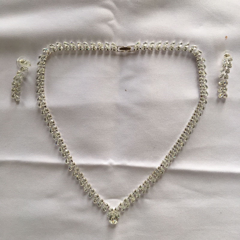 kalung pengantin+anting/kalung zycron